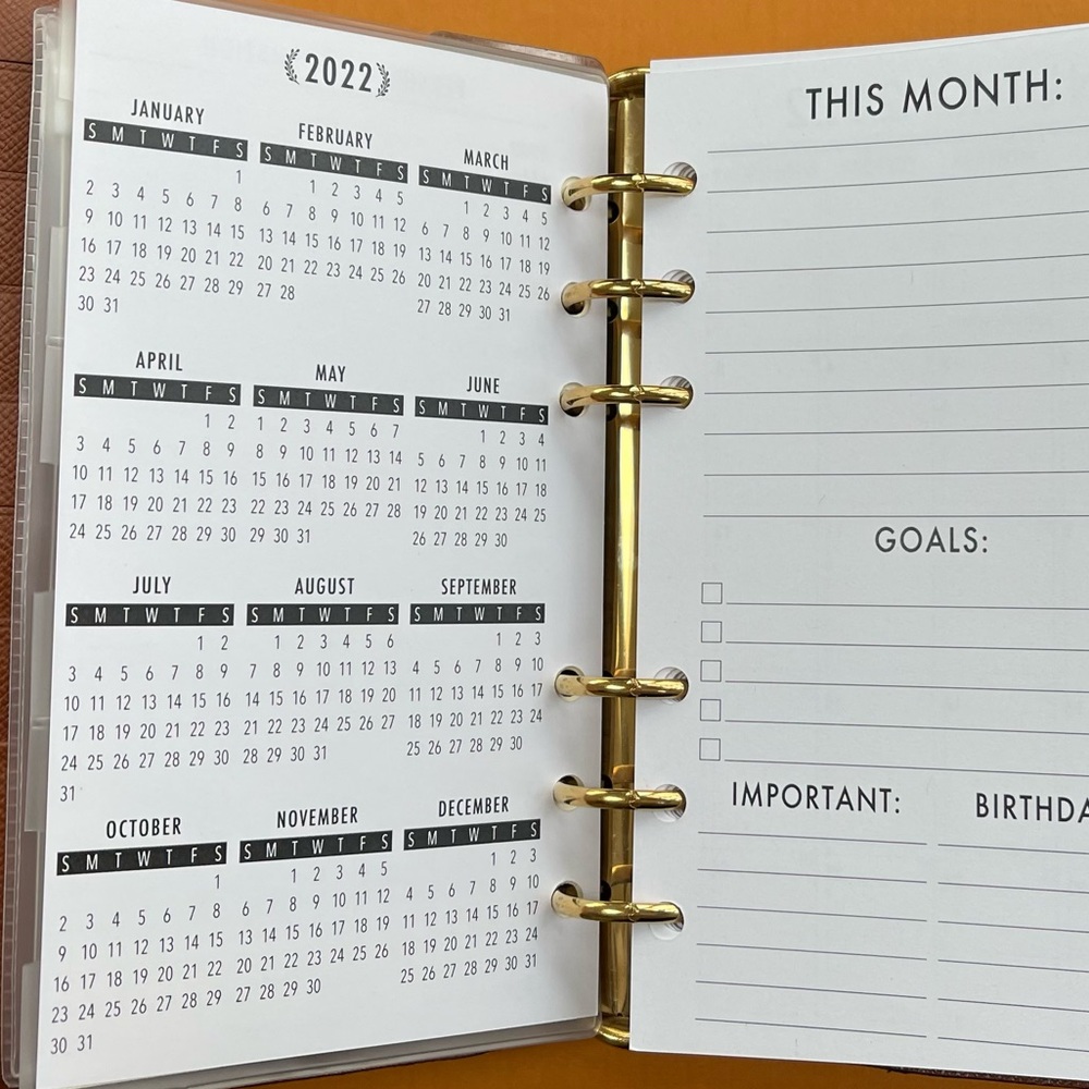 🧩2025 Inserts ALL SIZES Avail: Fits Louis Vuitton PM/MM/GM2022 Refill Calendars - Picture 4 of 16